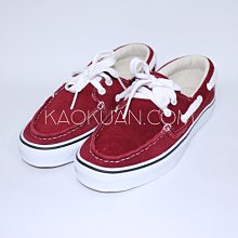 【高冠國際】VANS 美規 zapato Del Barco 帆船鞋 / 酒紅 NO.02010921