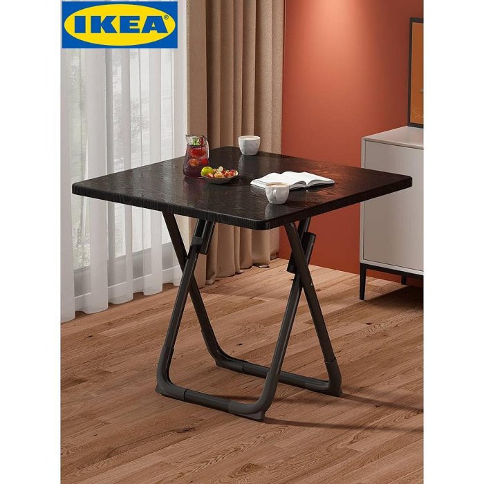 廠家出貨IKEA宜家折疊桌餐桌家用簡易吃飯桌戶外便攜擺攤折疊桌椅租房小戶