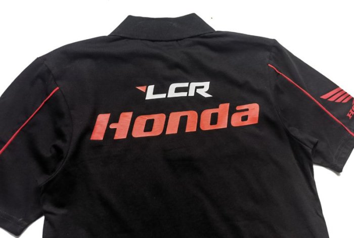 Cover Taiwan 官方直營 LCR HONDA HRC MotoGP 情侶裝 POLO衫 黑色 大尺碼 (預購)