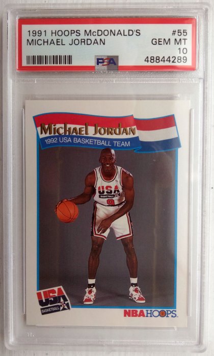1991-92 Hoops McDonald's #55 Michael Jordan USA PSA10 | Yahoo奇摩拍賣