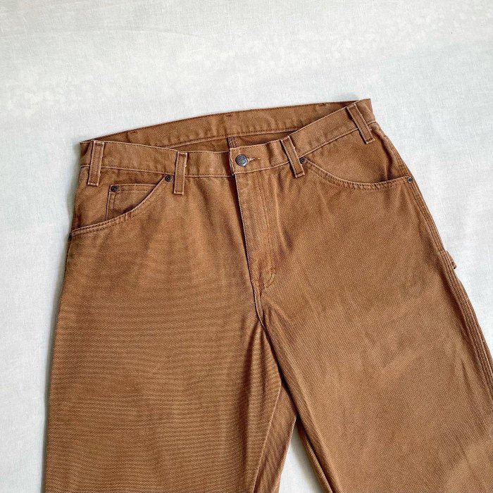 美國經典 Dickies 1939 Duck Carpenter Pants 純棉厚磅帆布畫家褲 工作褲 vintage