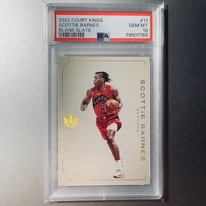 新人王巴恩斯Scottie Barnes court kings blank slate ssp psa10