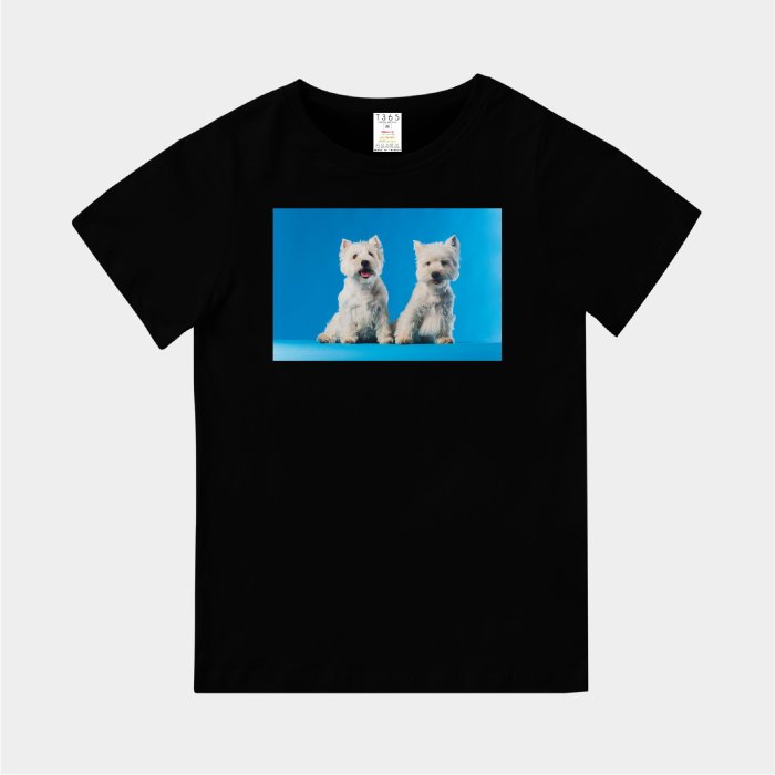 T365 MIT 親子 童裝 情侶 T恤 短T 狗 DOG 西高地白㹴 西莎 West Highland White
