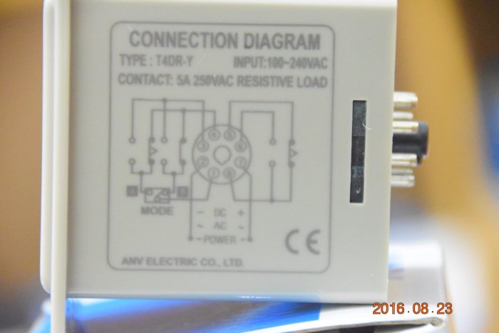 ANV 士研 T4DR-Y 數位式 限時繼電器 面板顯示 計時器 TIMER