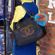 Chanel Net Bag 網包 CC 橘 小型肩背包 黑 現貨