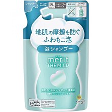 【JPGO】日本製 花王KAO merit THE MILD 弱酸性 泡沫洗髮精 補充包 440ml#767