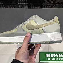 南🔥2024 3月 NIKE Air Force 1 '07LV8  經典 復古 運動 男款 灰綠 FJ4170-002