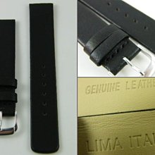 【錶帶家】CK DW 代用 LIMA 義大利黑色小羊皮錶帶直身真皮錶帶 6mm 8mm 10mm 24mm