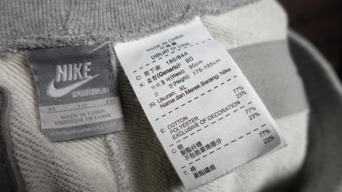 CA 美國運動品牌 NIKE 淺灰 休閒短褲 XL號 一元起標無底價Q271
