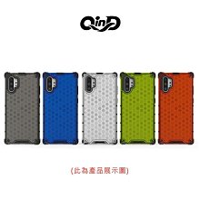 強尼拍賣~QinD SAMSUNG Galaxy Note 10、Note 10+  蜂巢保護殼 手機殼 背蓋式 透色