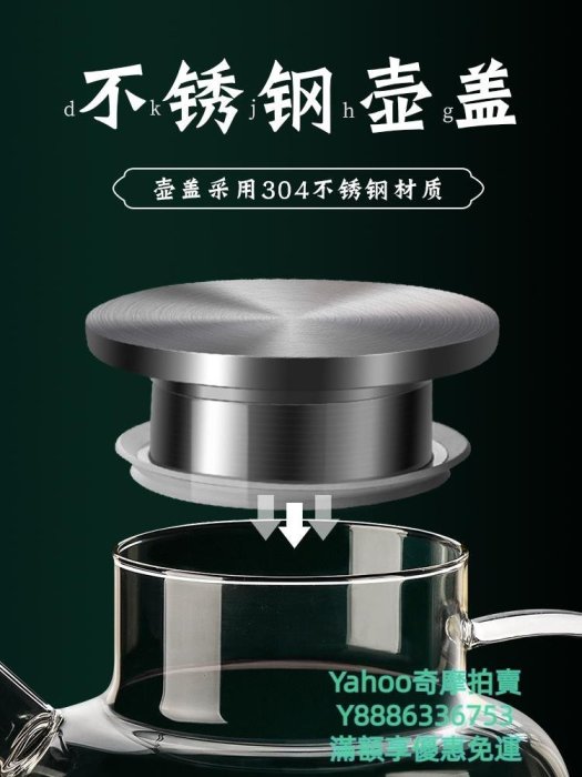 茶杯水果茶壺玻璃冷水壺耐高溫家用1.5升涼水3000ml大容量泡茶果汁壺茶具-雙喜生活館