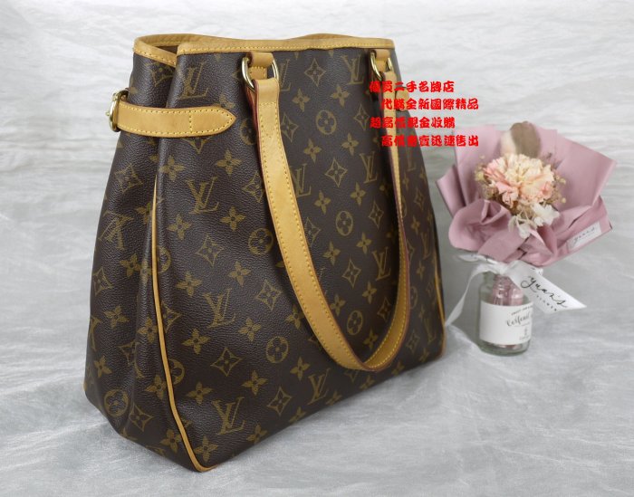 ☆優買二手精品名牌店☆ LV M51153 原花 老花 字紋 肩背包 購物包 名媛包 城市包 OL A4 托特包II