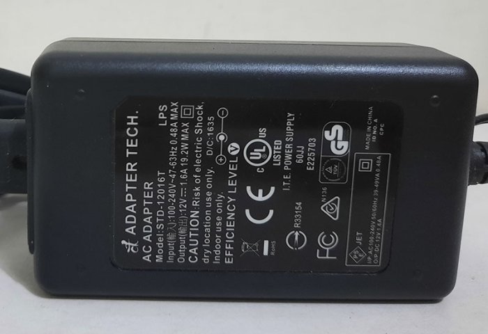 AC ADAPTER 電源供應器/變壓器/電源線(STD-12016T)12V