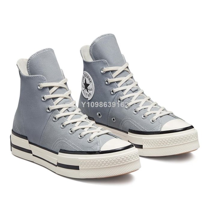 代購】CONVERSE CHUCK 70 PLUS 1970 HI 灰白高幫休閒百搭運動鞋A00741C