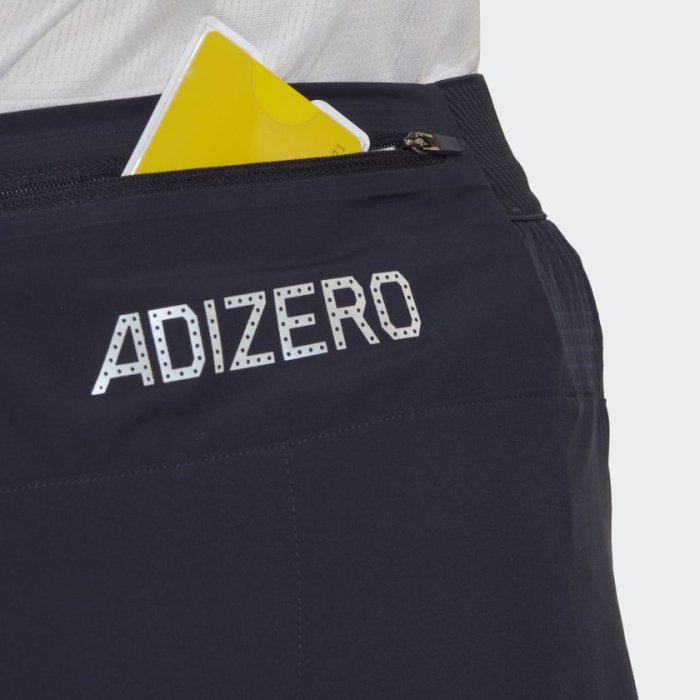 5號倉庫 ADIDAS 男短慢跑褲 拉鍊 專業跑褲 ADIZERO SHORTS HF8774 現貨 原價1490