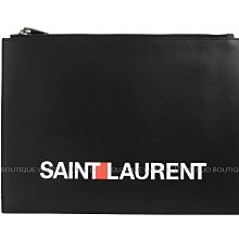 金鐸精品~2219 SAINT LAURENT YSL聖羅蘭 397294 黑色小牛皮 手拿包 平板電腦袋