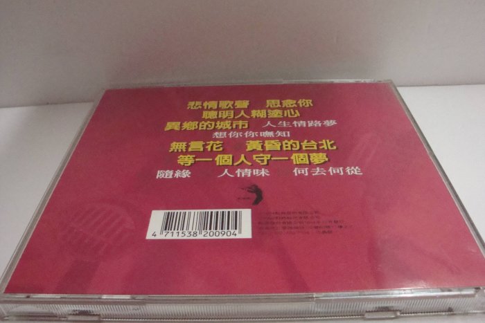 【銅板交易】二手原版CD-江蕙~悲情歌聲.無言花.黃昏的台北~