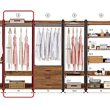 【設計私生活】漢諾瓦2.6尺單吊衣櫃、衣櫥((部份地區免運費)200A