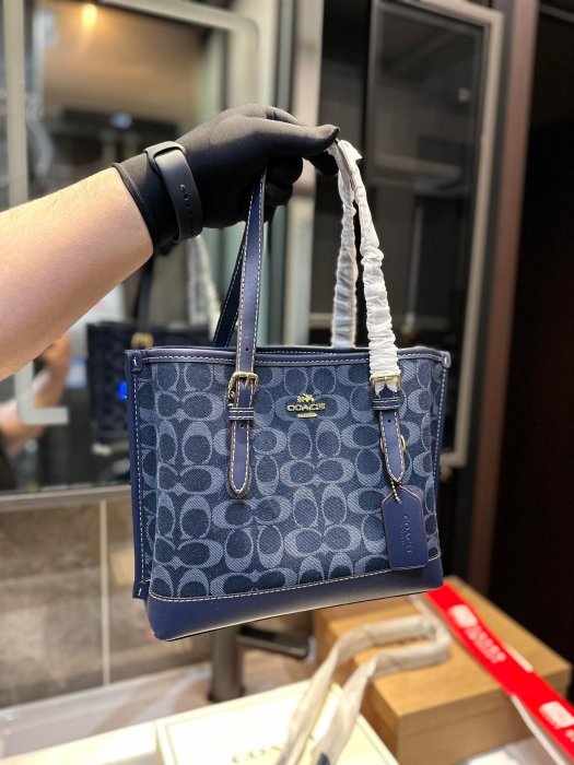 ELLA代購#Coach mollie 香布蕾 托特包 COACH新購物袋 出貨亮澤LOGO 炒 1888988