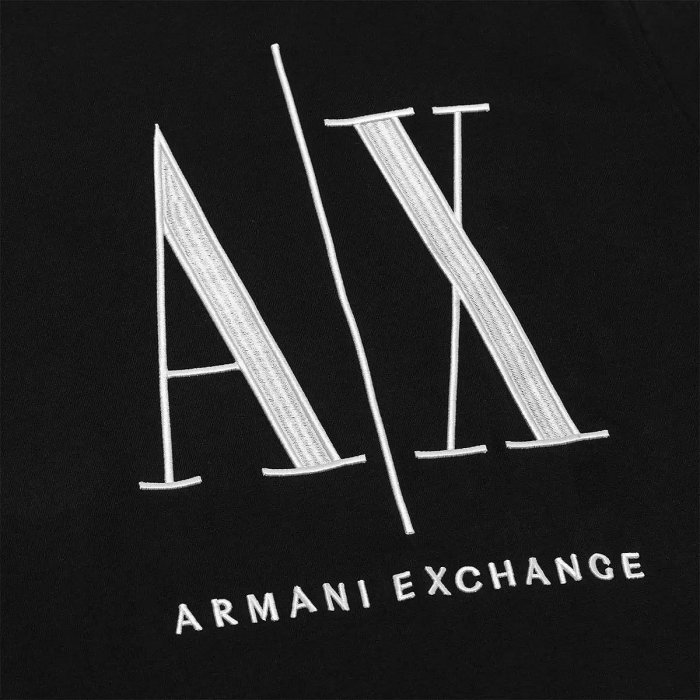 Armani Exchange 男長袖上衣  黑色  M尺寸  特價:3000元 品牌經典文字刺繡大 LOGO 設計