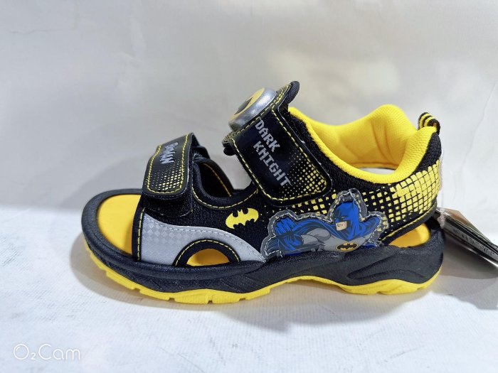 北台灣大聯盟 BATMAN 蝙蝠俠 男童電燈運動涼鞋(台灣製造) 30104-黃黑 超低直購價299元
