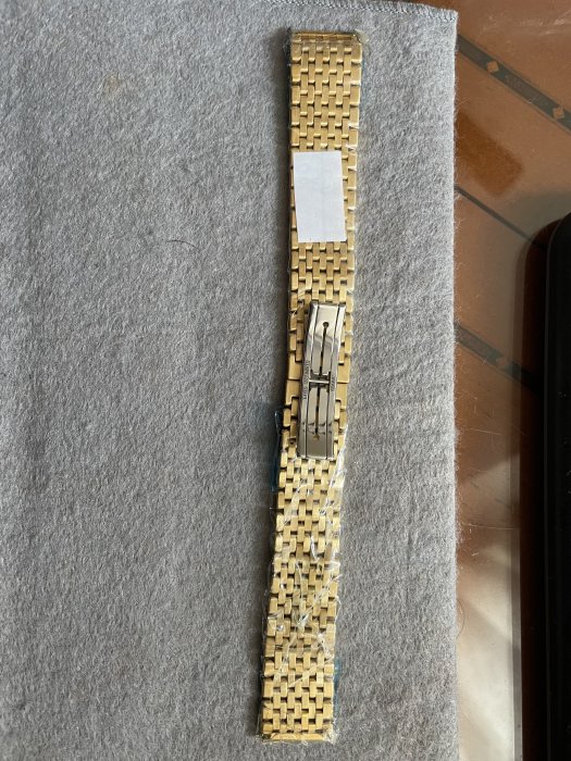 Fyfy名牌精品未使用品Longines 浪琴嘉嵐系列厚鍍金金錶錶帶原裝長度低調奢華399 1元起標