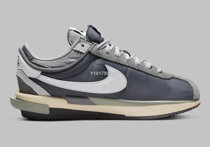 Sacai x Nike Zoom Cortez 黑灰白解構經典百搭慢跑鞋DQ0581-001男女鞋