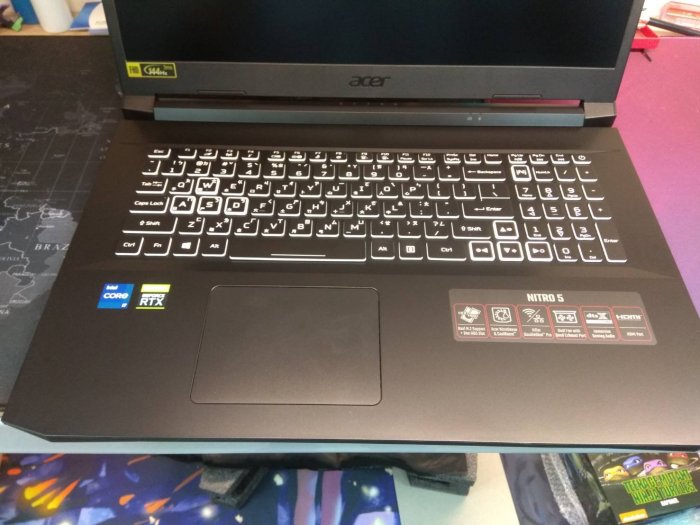 清倉【acer】宏碁 AN517-54 (i7-11800H/16G/512SSD/RTX3050Ti/W10/17吋