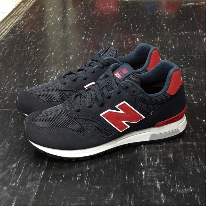 new balance nb 565 ML565NTW 藍色深藍色紅色藍黑色麂皮網布慢跑鞋75折