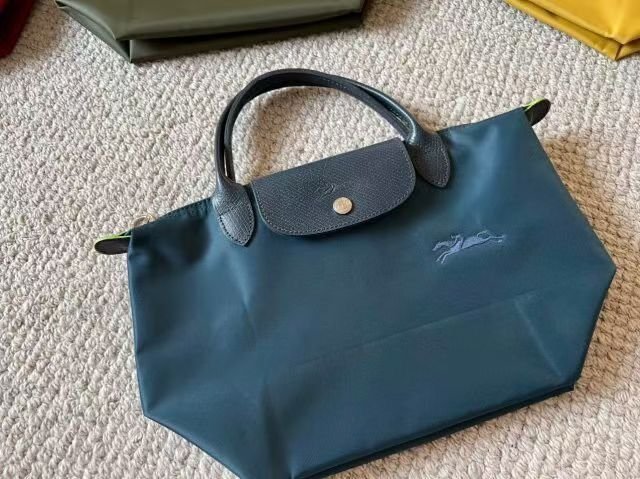 新品上市~法國LONGCHAMP Le Pliage GREEN 2022環保系列刺繡奔馬水餃包