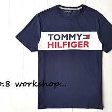 ☆【TH男生館】☆【TOMMY HILFIGER LOGO拼接印圖短袖T恤】☆【TOM005J1】(S)