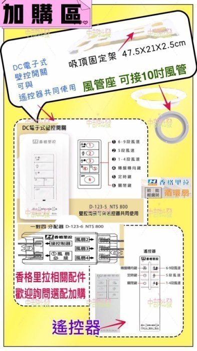 水泥天花板 免運 保固一年 節能 黑色 PB-121DC 直流馬逹 循環扇 DC直流變頻馬達 16吋 節能扇 香格里拉