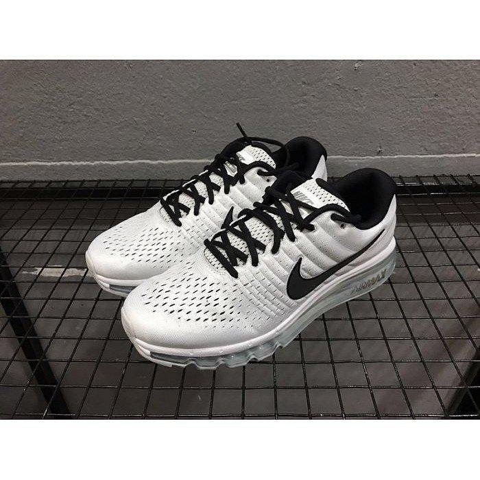 全新NIKE AIR MAX 2017 3M 反光 全氣墊 全白 黑勾 輕量 男鞋 849559-100