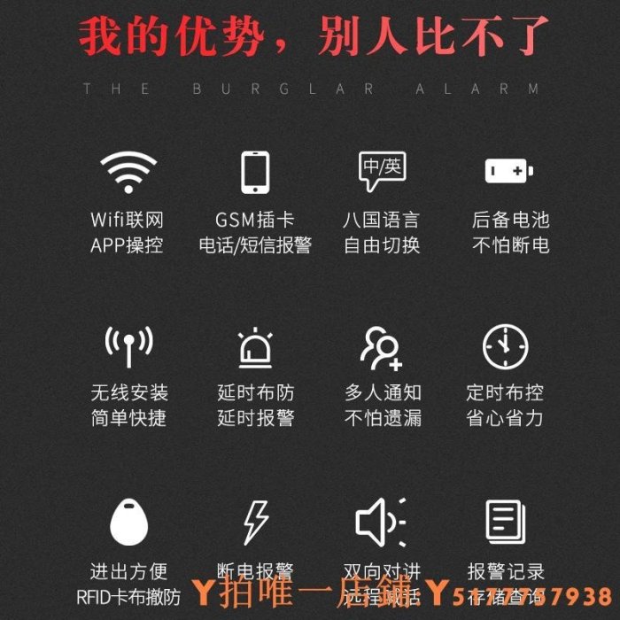 特賣 “報警器”艾禮信E6防盜“報警器”家用4G線感應APP遠程門窗防盜器