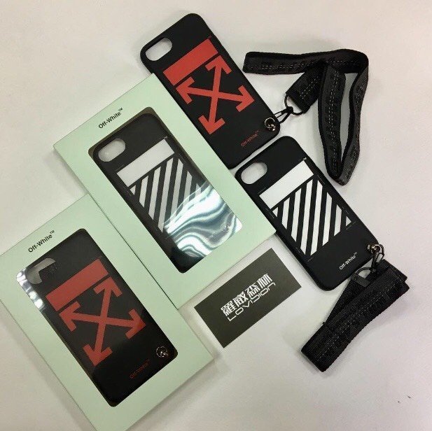 [ 羅崴森林 ] 現貨OFF-WHITE FW1819 arrow logo iPhone 8附掛飾手機殼