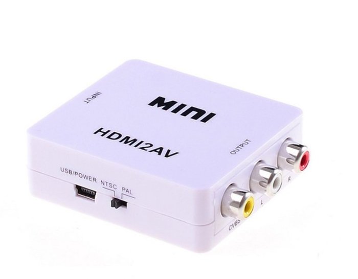 HDMI轉AV（包含公對公1.5米線材）switch 小米.安博.易播.全球機上盒電視盒轉老舊電視插頭轉線材