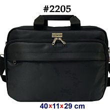 【菲歐娜】7904-3-(特價拍品)Janshin 手提公事包附長帶(黑) JS-2205