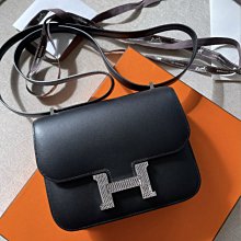 Hermes mini Constance 康康包 18 黑色 限量蜥蜴扣 Z刻印 現貨