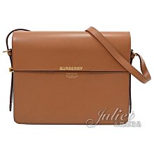 【茱麗葉精品】全新精品 BURBERRY 專櫃商品 8012006 Grace小牛皮雙色翻蓋肩背包.棕/淺藍 現貨