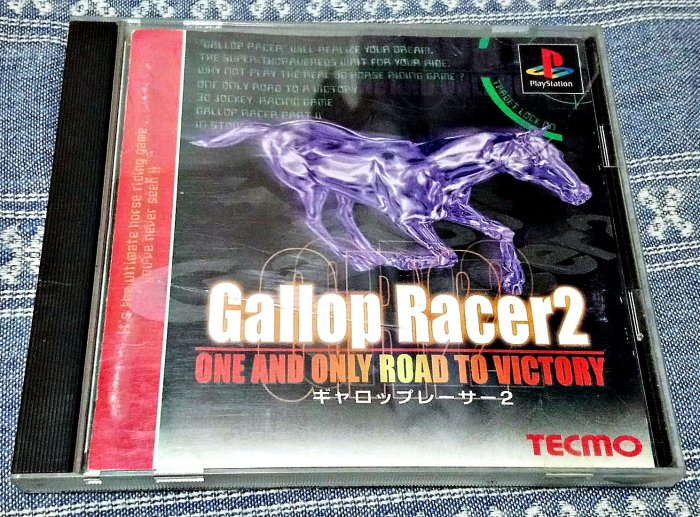 幸運小兔 (近無刮) PS1 PS GALLOP RACER 2 疾馳賽馬 2 賽馬 PlayStation 日版 G8