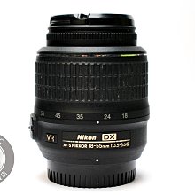 【台南橙市3C】Nikon AF-S DX 18-55mm f3.5-5.6 G VR 二手 單眼鏡頭 #87251