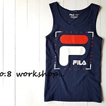 (S)☆【NG挖寶區男生館】☆【FILA LOGO 印圖背心】☆【NGFA001A3】