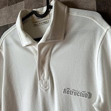 Retro CLUB【一元起標】【二手】韓國 AMFEAST SIGNATURE POLO SHIRT 白色 素面 短袖POLO衫 休閒風格 棄 S24009