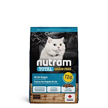 【阿肥寵物生活】加拿大Nutram紐頓-無穀貓糧-T24鮭魚-5.4kg //全貓齡皆可【免運】