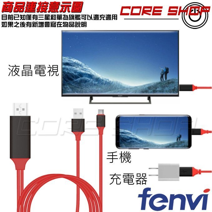 ☆酷銳科技☆FENVI USB 3.1 Type-C轉HDMI 4K手機電腦MHL傳輸線/轉接線/可充電/MacBook