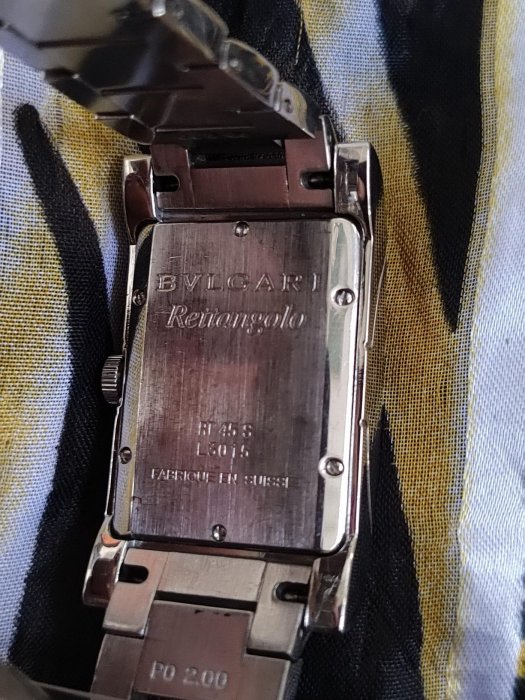 品牌寶格麗機械自動男錶BVLGARI一元起標 競標商品 手表 瑞士表Rettangolo珠寶 精品 高檔 名牌 時尚 義大利腕錶 奢華 國際