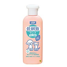 【JPGO】日本製 獅王LION 幼犬貓用 低刺激寵物潤絲護毛液 220ml~嬰兒皂香#283