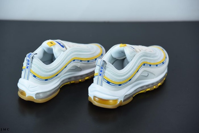 NIKE AIR MAX 97 X UNDEFEATED 氣墊 白黃藍 運動慢跑鞋 男女鞋 DC4830-100