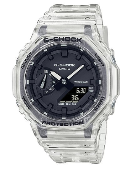 【CASIO G-SHOCK】(公司貨) GA-2110ET-2A 這一系列的海軍深藍色手錶展現出海浪拍打峭壁的畫面