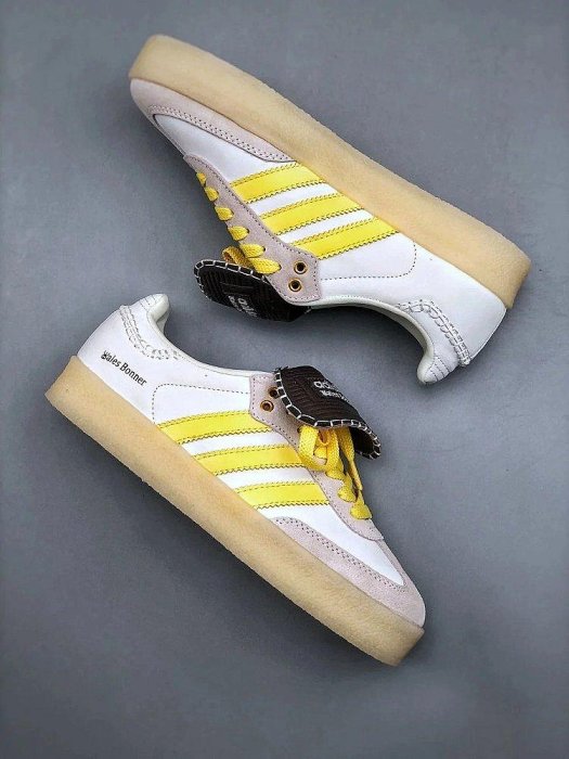 【換糖鋪子】阿迪達斯 Adidas Originals Samba x Wales Bonner 聯名復古低幫休閑運動慢跑鞋 ID0217